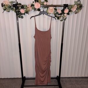 Express Mauve Dress with Side Ruching